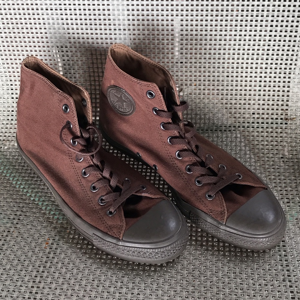 Converse Men's Dark Brown High-Top Chuck Taylor All Stars 10
